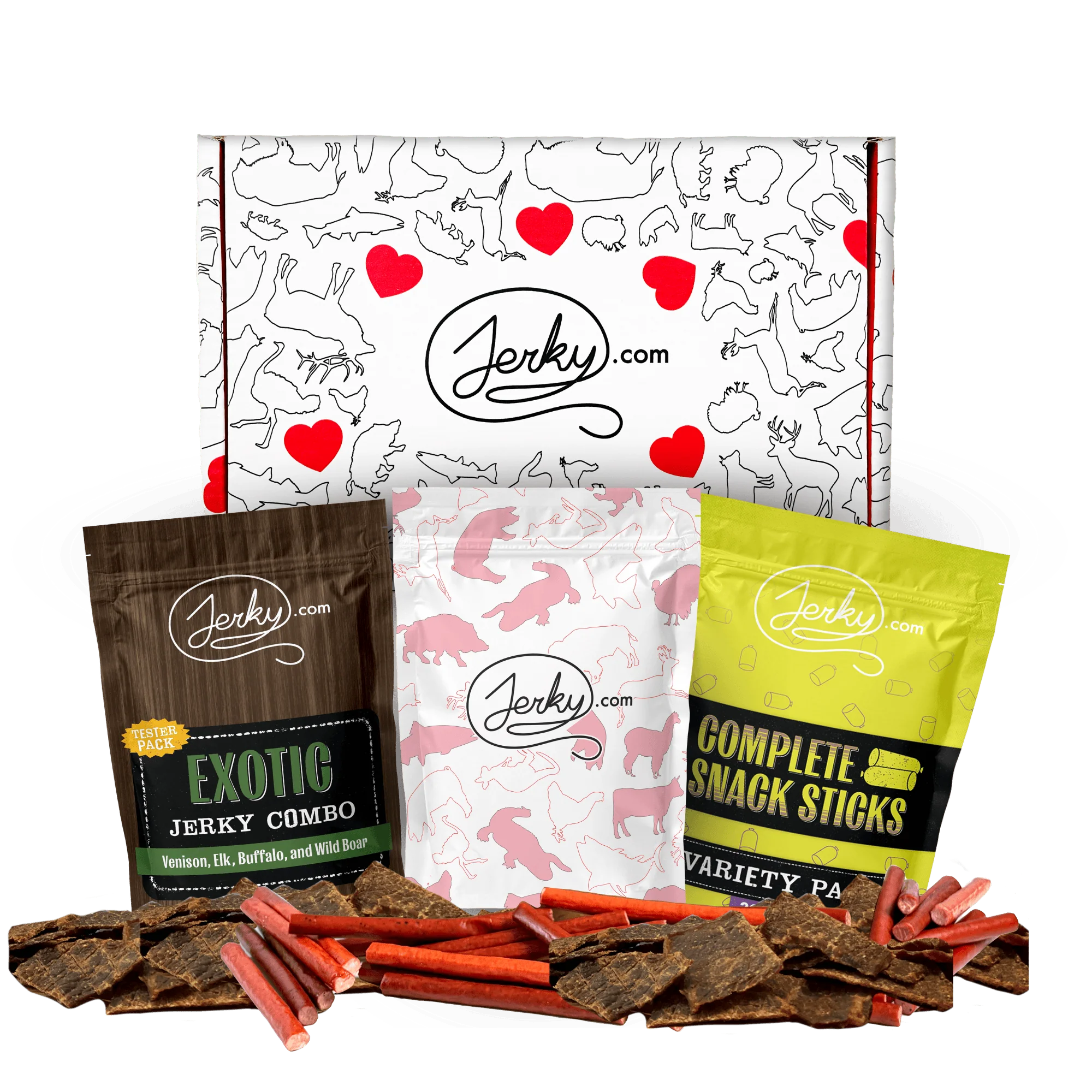35 pc Valentine's Day Jerky Snack Gift Box