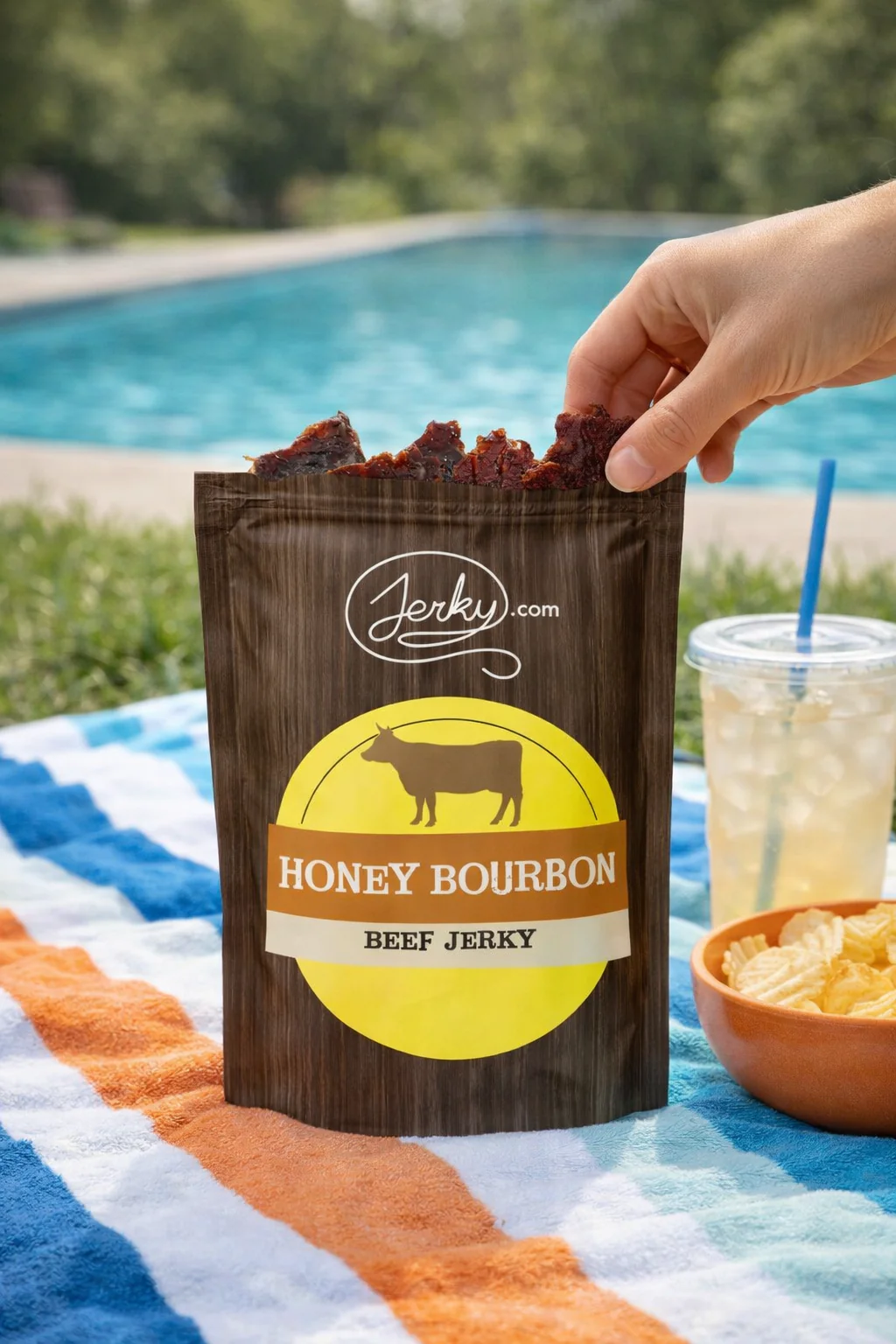 All-Natural Beef Jerky - Honey Bourbon - Image 3
