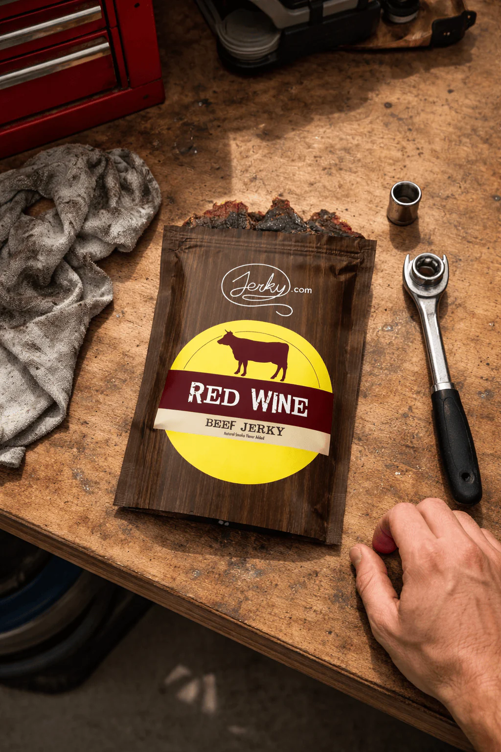 All-Natural Beef Jerky - Red Wine - Image 2