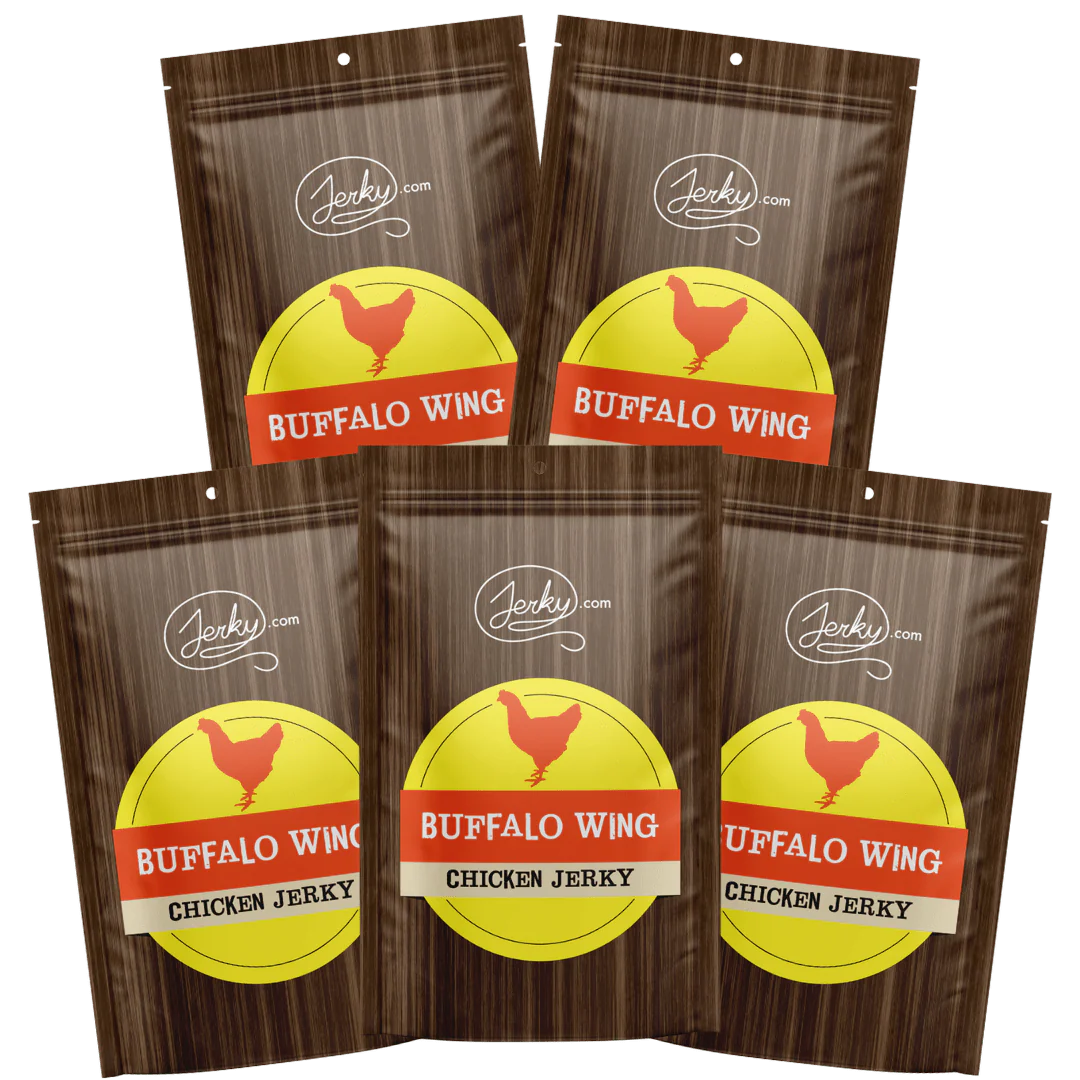 Buffalo Wing Flavored Chicken Jerky 5-Pack