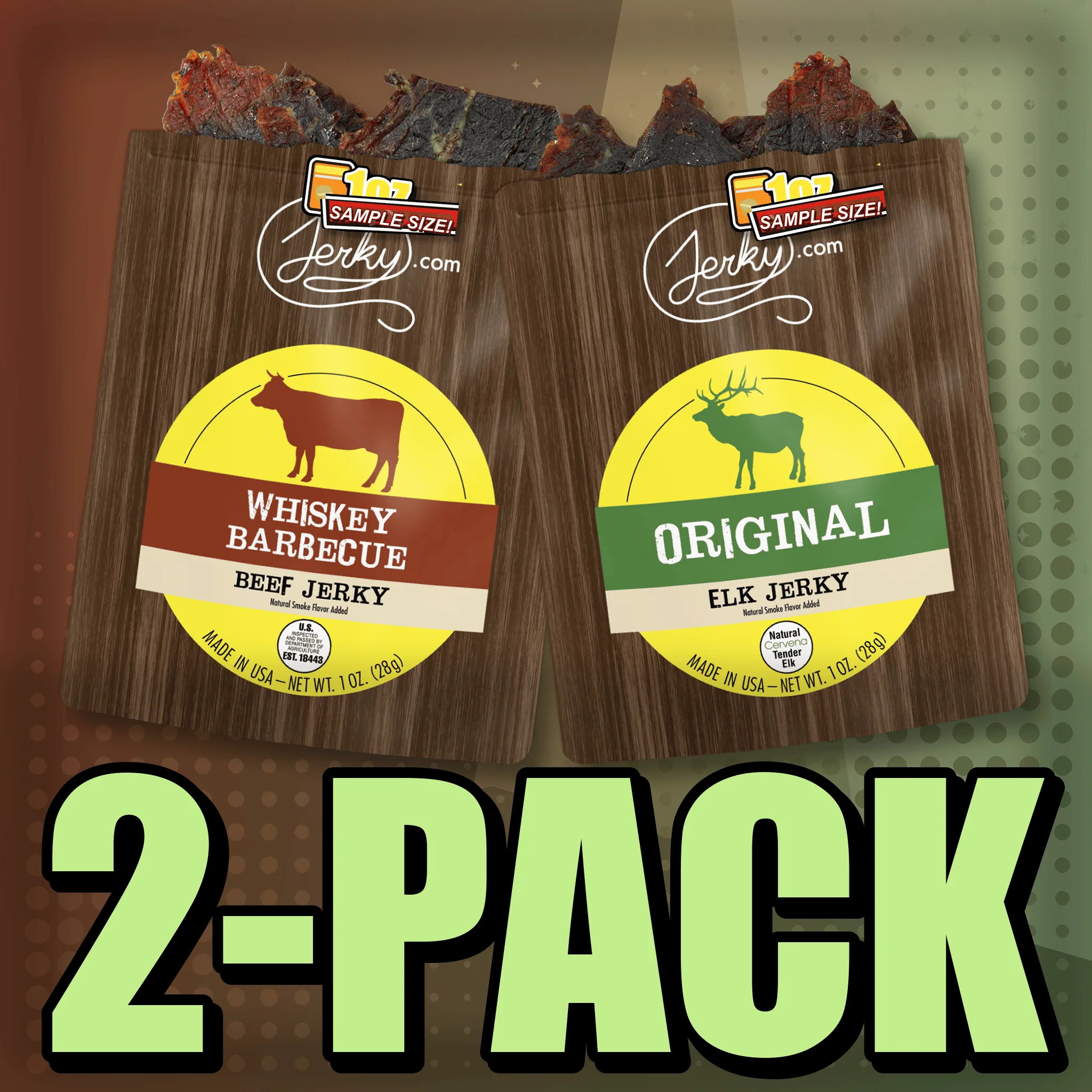 Whiskey BBQ & Original Elk 2-Pack