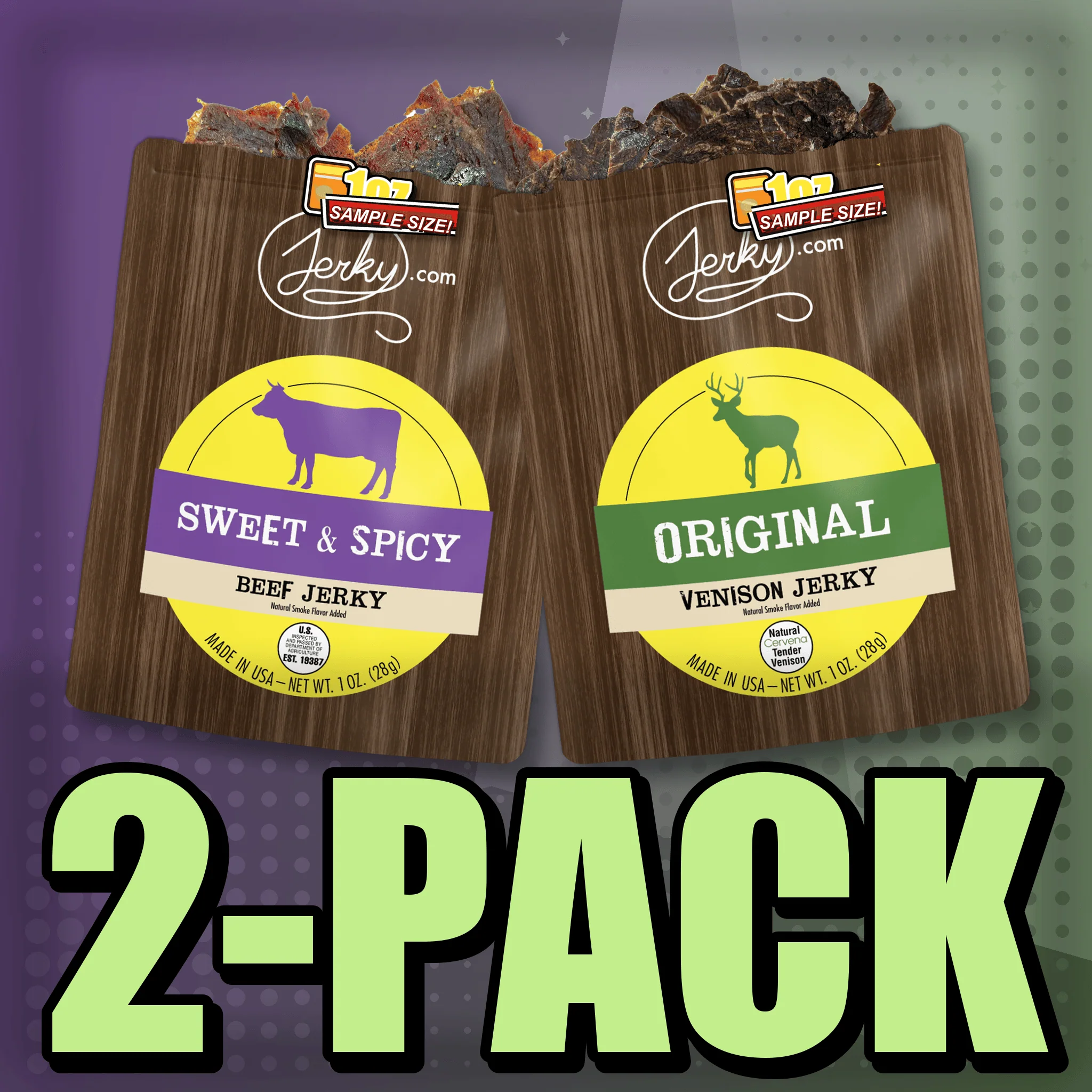 Sweet & Spicy & Original Venison 2-Pack