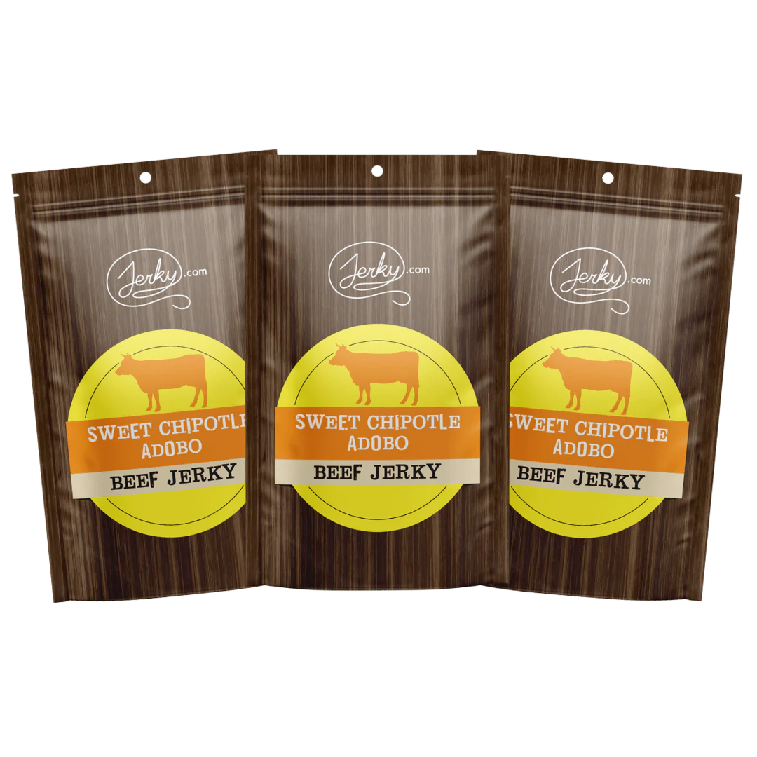 Sweet Chipotle Adobo Beef Jerky - 3 Bag Bundle