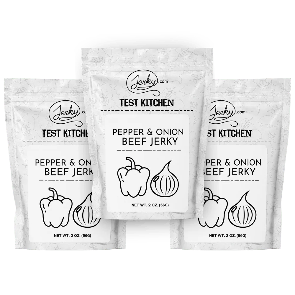 Test Kitchen Batch #53 - Pepper & Onion Beef Jerky 2oz 3-Pack